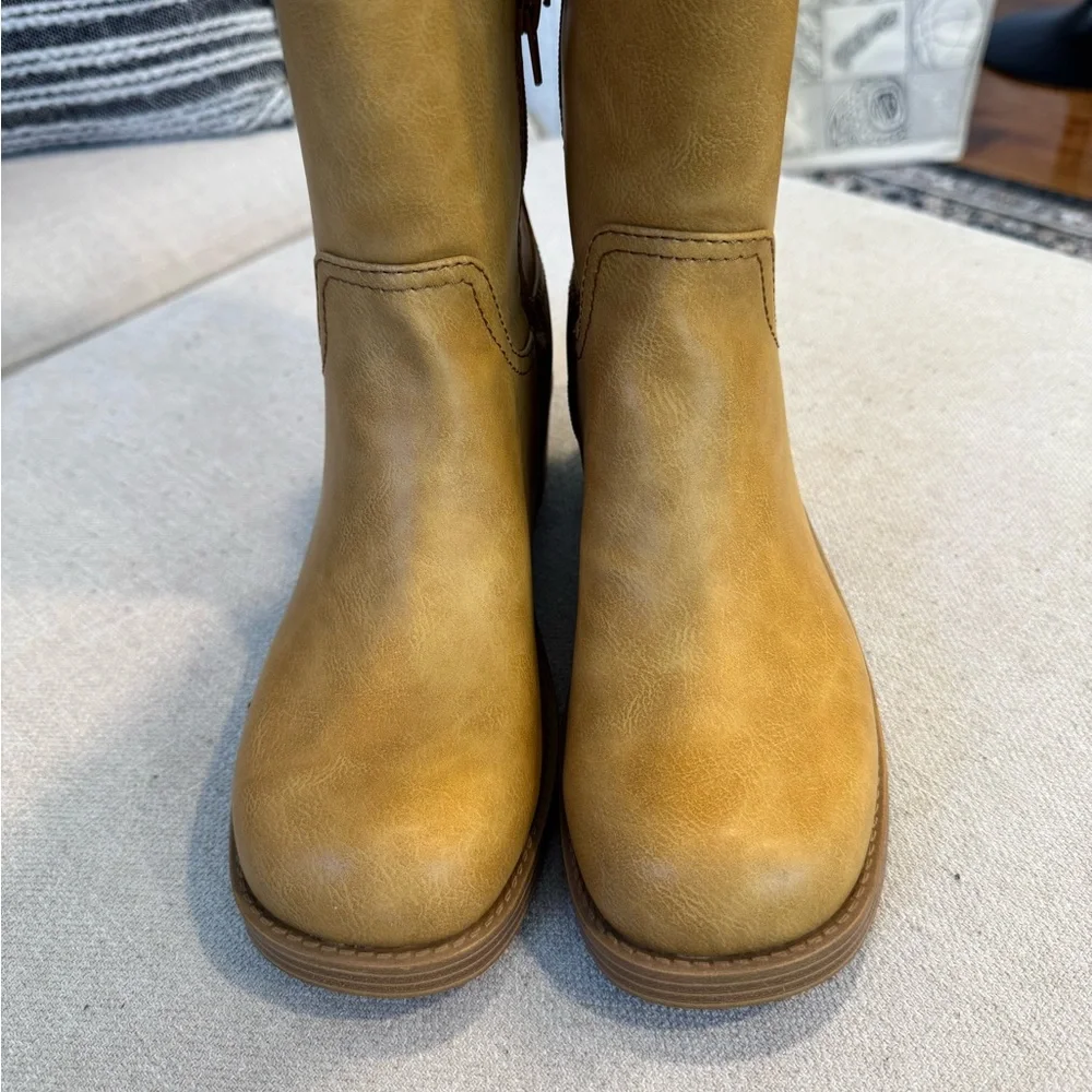 No Boundaries Women's Tall Riding Boot, Honey Tan, Sz 10, NWT - Picture 3 of 9